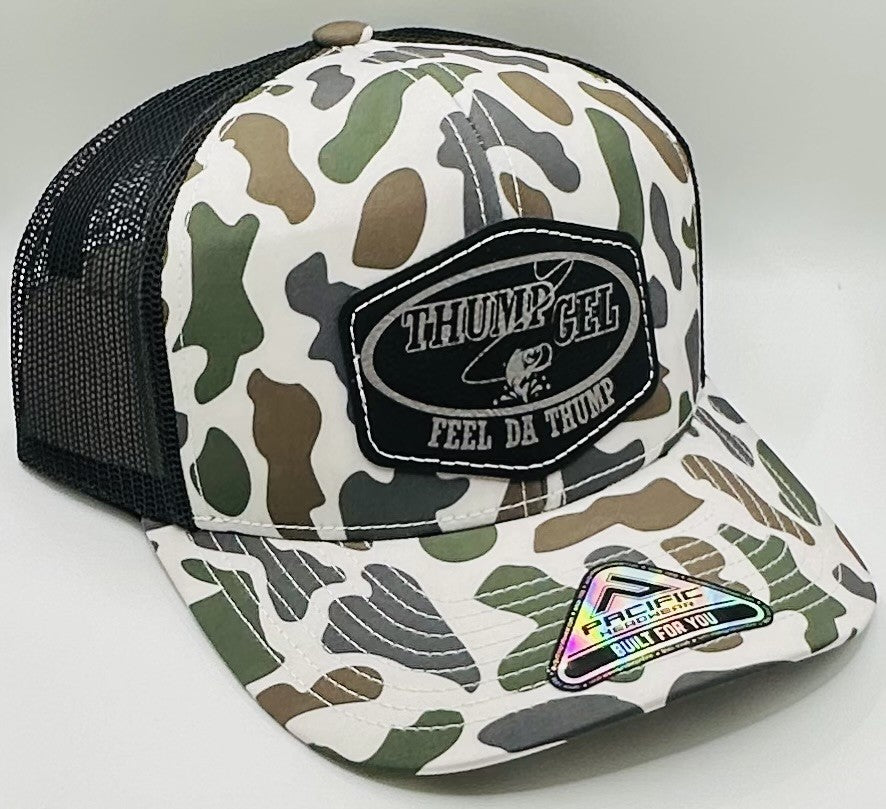 Thump Gel " Feel Da Thump" Pacific Duck Camo Embroidered Patch Hat