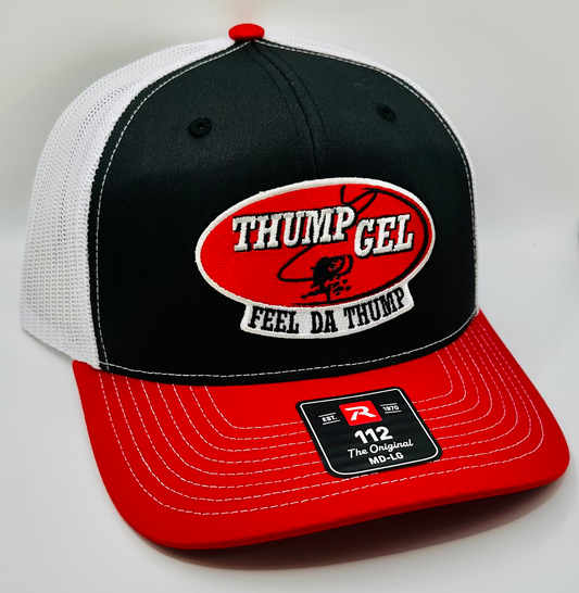 Thump Gel "Feel Da Thump" Richardson 112 Embroidered Patch Trucker Hat