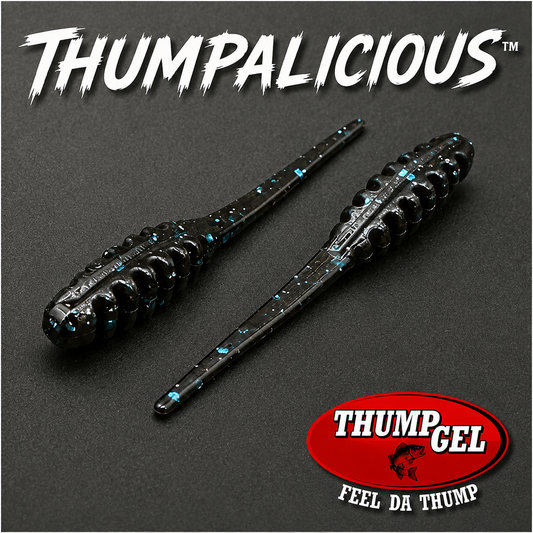 Thump Gel® Scent Infused Thumpalicious 2.0” Crappie Bait 20pcs - Midnight Magic