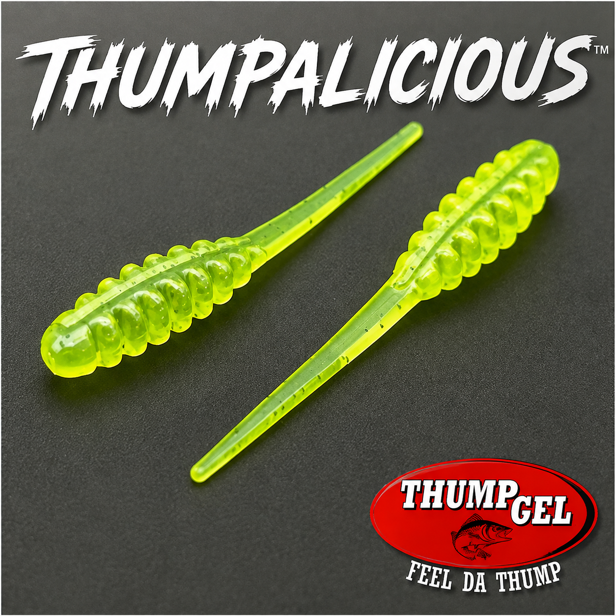 Thump Gel® Scent Infused Thumpalicious 2.0" Crappie Bait 20pcs - Chartreuse